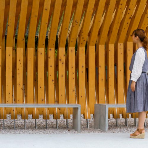 Design Spectrum 設計光譜 Exhibitors stories 設計師與創作故事 Wooden bus stop at park