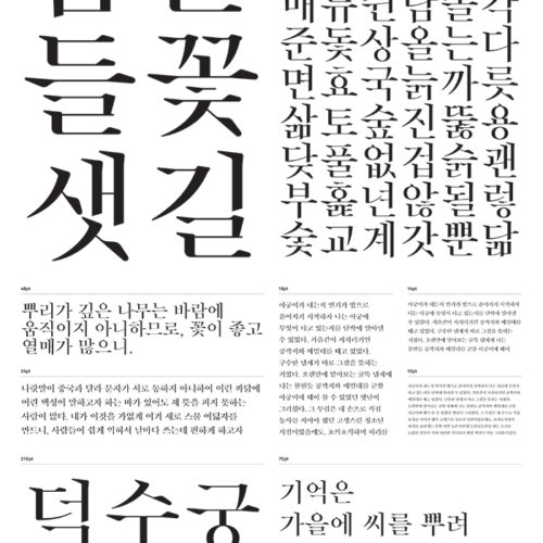 Design Spectrum 設計光譜 Exhibitors stories 設計師與創作故事 Ahn Sam-yeol font
