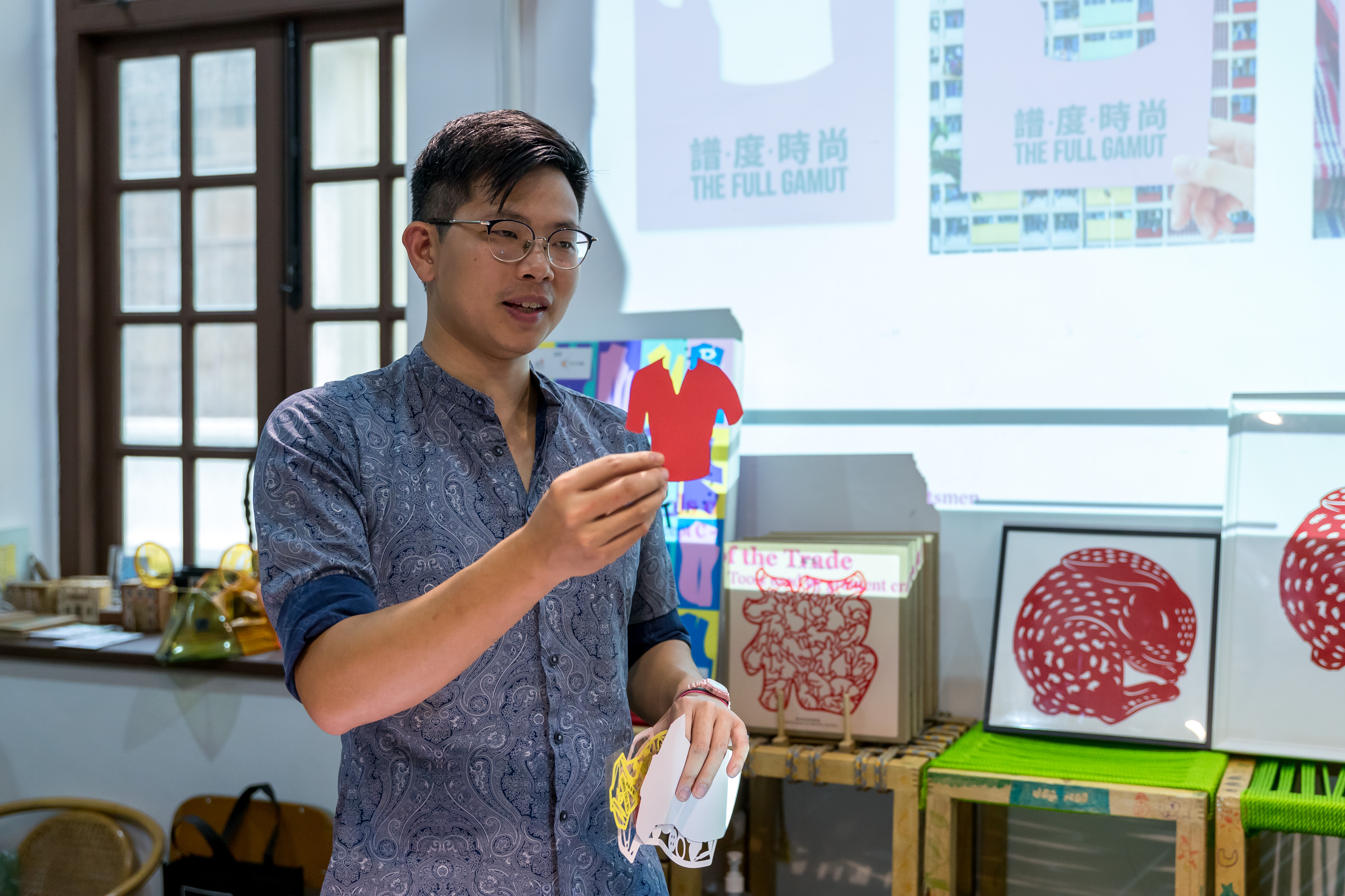 Design Spectrum 設計光譜 - Crafting with Fabrics @ Blue House: Papercutting Workshop